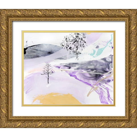 Bosque Gold Ornate Wood Framed Art Print with Double Matting by Escayo, Alba