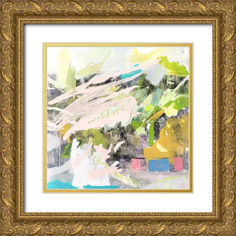 Rainforest Gold Ornate Wood Framed Art Print with Double Matting by Escayo, Alba