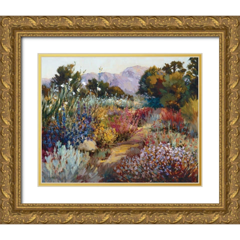 Morning Bloom Gold Ornate Wood Framed Art Print with Double Matting by Freudenstein, Ellie