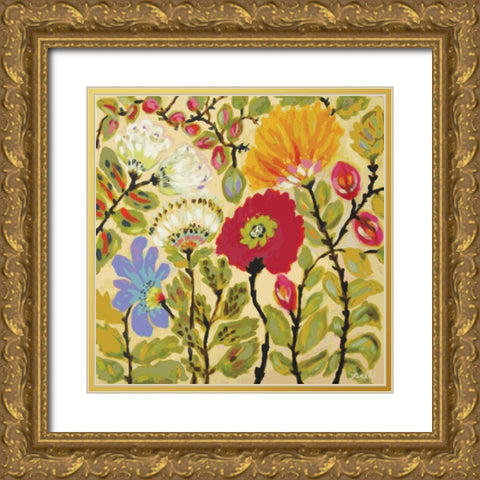 Autumn Fresh Garden Gold Ornate Wood Framed Art Print with Double Matting by Fields, Karen