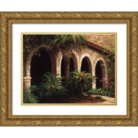 Sago Arches Gold Ornate Wood Framed Art Print with Double Matting by Fronckowiak, Art