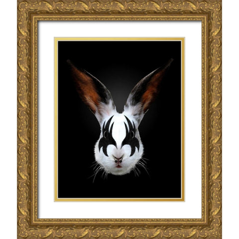 Rabbit Rocks Gold Ornate Wood Framed Art Print with Double Matting by Farkas, Robert