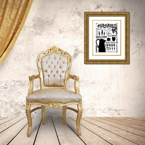 Culinary Love 2 Gold Ornate Wood Framed Art Print with Double Matting by Fuqua, Leslie