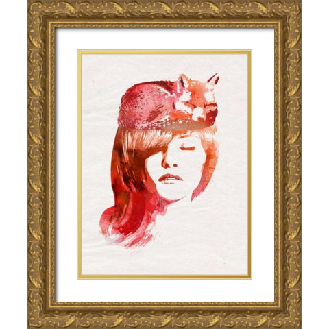 Perfect Silence Gold Ornate Wood Framed Art Print with Double Matting by Farkas, Robert