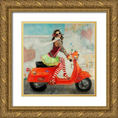 This Is How I Roll Gold Ornate Wood Framed Art Print with Double Matting by Fitzpatrick, Michael