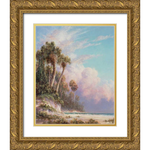 Casperson Bluff Gold Ornate Wood Framed Art Print with Double Matting by Fronckowiak, Art