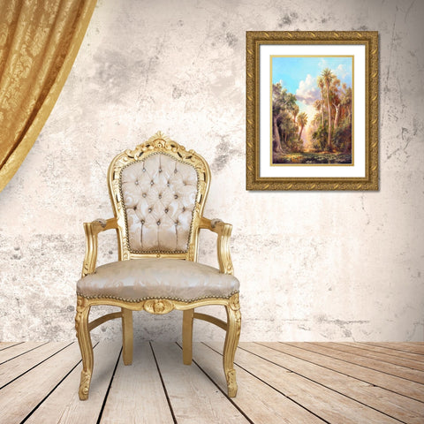 Lost River Gold Ornate Wood Framed Art Print with Double Matting by Fronckowiak, Art