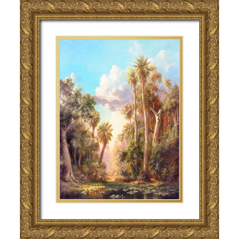 Lost River Gold Ornate Wood Framed Art Print with Double Matting by Fronckowiak, Art