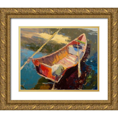 Italian Wayfarer Gold Ornate Wood Framed Art Print with Double Matting by Forst, Beth A.
