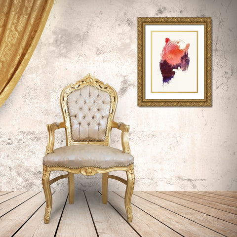 Love Forever Gold Ornate Wood Framed Art Print with Double Matting by Farkas, Robert