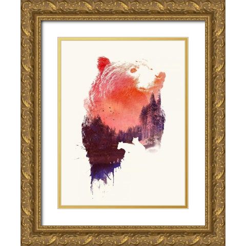 Love Forever Gold Ornate Wood Framed Art Print with Double Matting by Farkas, Robert