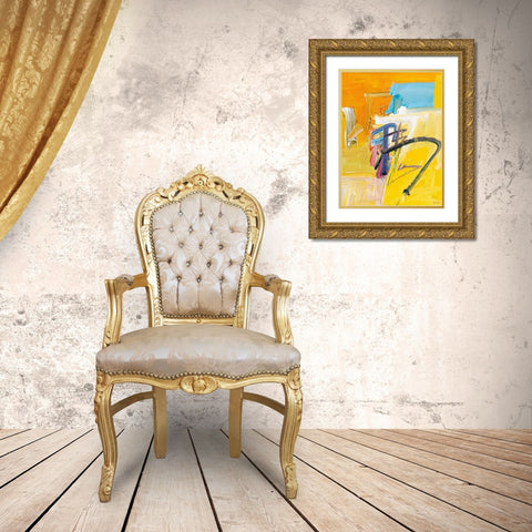 Rhyme Gold Ornate Wood Framed Art Print with Double Matting by Fai, Fong