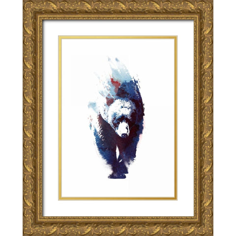 Death Run Gold Ornate Wood Framed Art Print with Double Matting by Farkas, Robert