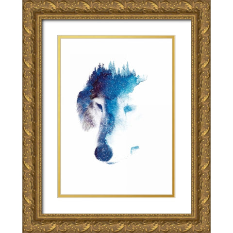 Through Many Storms Gold Ornate Wood Framed Art Print with Double Matting by Farkas, Robert