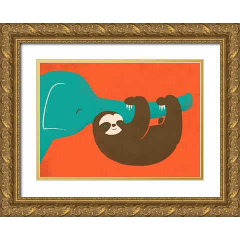 Lets Hang Gold Ornate Wood Framed Art Print with Double Matting by Fleck, Jay
