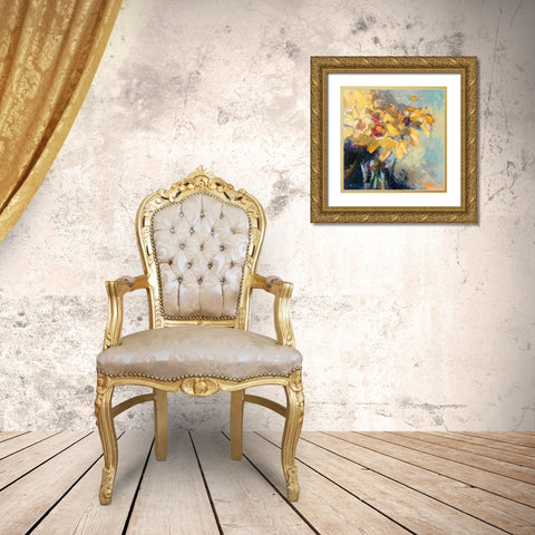 Daffy Do Gold Ornate Wood Framed Art Print with Double Matting by Forst, Beth A.