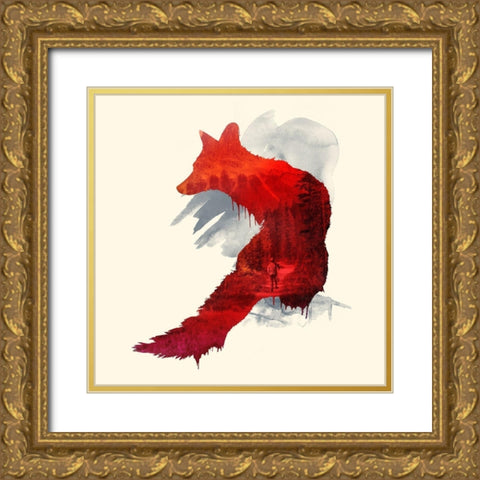 Bad Memories Gold Ornate Wood Framed Art Print with Double Matting by Farkas, Robert