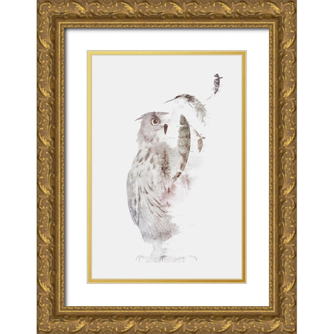 Fade Out Gold Ornate Wood Framed Art Print with Double Matting by Farkas, Robert