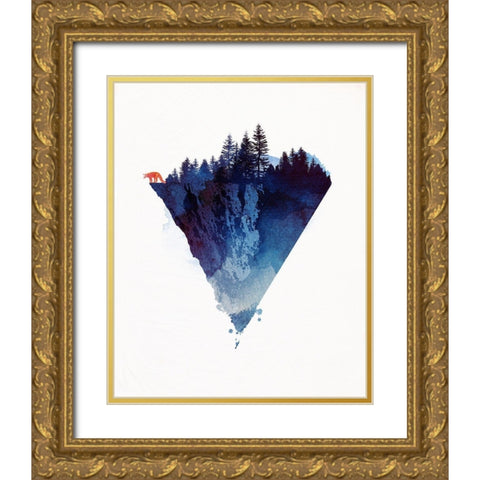 Near To The Edge Gold Ornate Wood Framed Art Print with Double Matting by Farkas, Robert