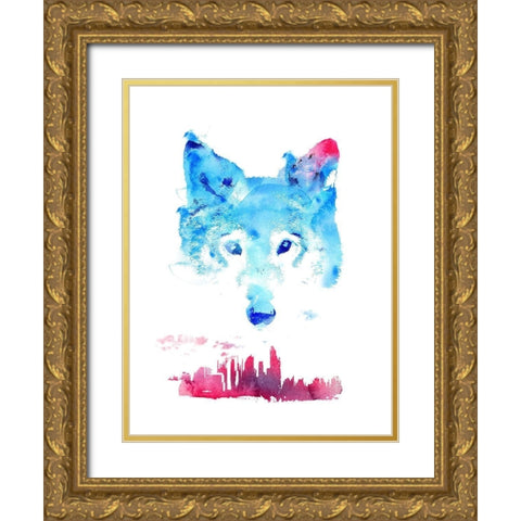 The Guardian Gold Ornate Wood Framed Art Print with Double Matting by Farkas, Robert