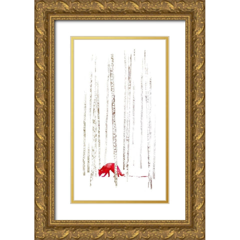 Thereaâ‚¬â„¢s Nowhere to Run Gold Ornate Wood Framed Art Print with Double Matting by Farkas, Robert