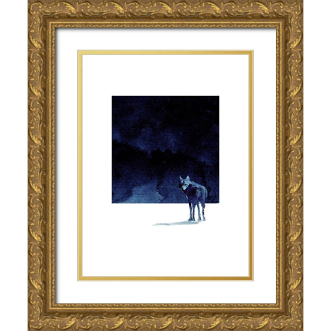 Im Going Back Gold Ornate Wood Framed Art Print with Double Matting by Farkas, Robert