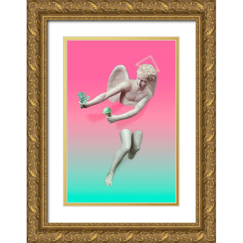 Money and Pistachio Gold Ornate Wood Framed Art Print with Double Matting by Farkas, Robert