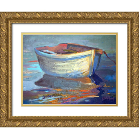 Sail Away Gold Ornate Wood Framed Art Print with Double Matting by Forst, Beth A.