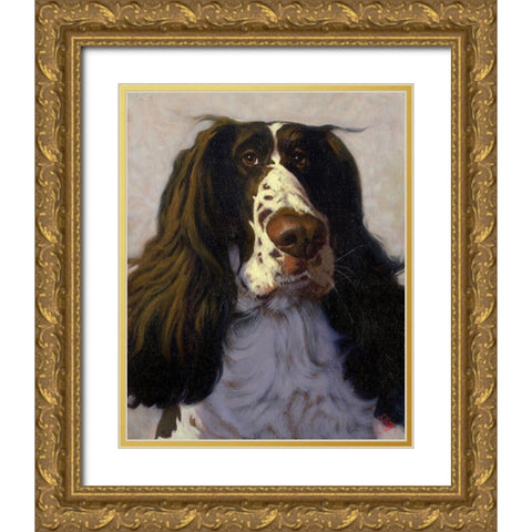 Springer Gold Ornate Wood Framed Art Print with Double Matting by Fluharty, Thomas