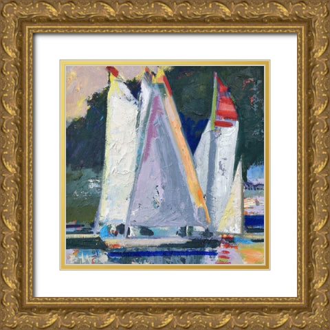 Waiting For Wind Gold Ornate Wood Framed Art Print with Double Matting by Forst, Beth A.