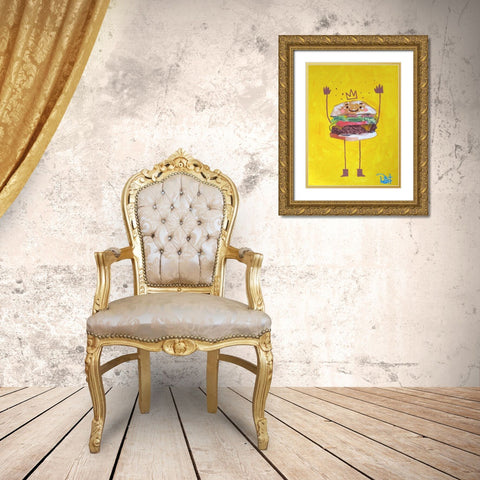 Happy Meal Gold Ornate Wood Framed Art Print with Double Matting by Filiuta, Robert