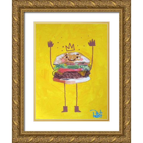 Happy Meal Gold Ornate Wood Framed Art Print with Double Matting by Filiuta, Robert