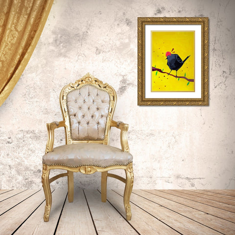 Messenger Bird No. 1 Gold Ornate Wood Framed Art Print with Double Matting by Filiuta, Robert