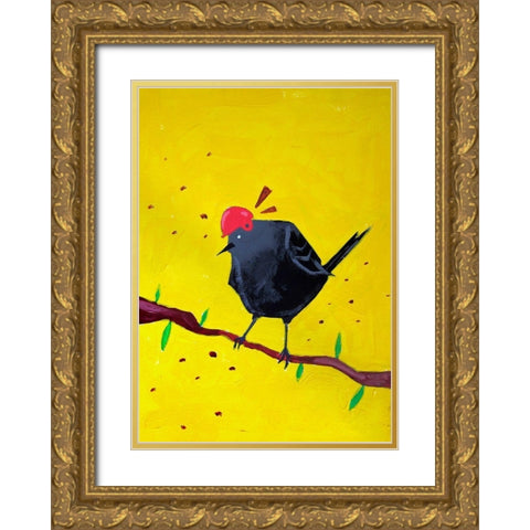 Messenger Bird No. 1 Gold Ornate Wood Framed Art Print with Double Matting by Filiuta, Robert
