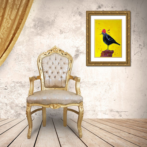 Messenger Bird No. 3 Gold Ornate Wood Framed Art Print with Double Matting by Filiuta, Robert