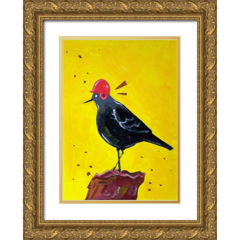 Messenger Bird No. 3 Gold Ornate Wood Framed Art Print with Double Matting by Filiuta, Robert