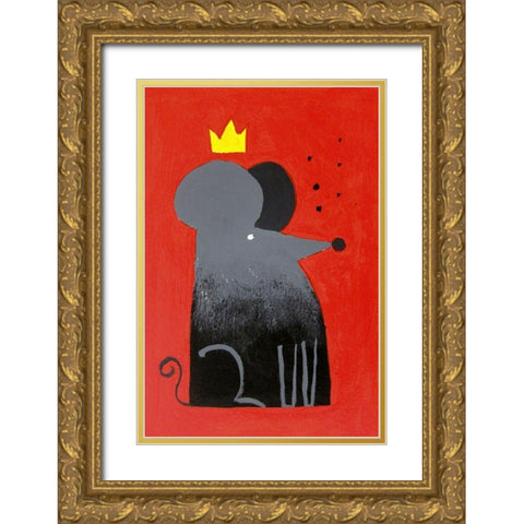 The Swiss King Gold Ornate Wood Framed Art Print with Double Matting by Filiuta, Robert