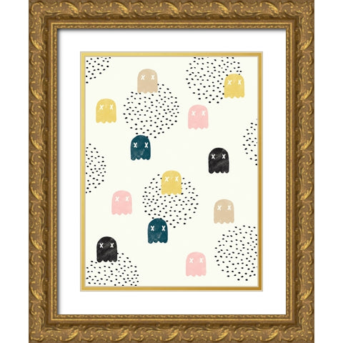 Dead Ghosts Gold Ornate Wood Framed Art Print with Double Matting by Farkas, Robert