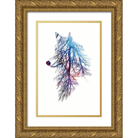 My Roots Gold Ornate Wood Framed Art Print with Double Matting by Farkas, Robert