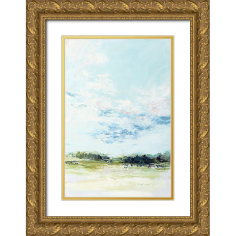 A Moment in Time Gold Ornate Wood Framed Art Print with Double Matting by Fox, Rebecca
