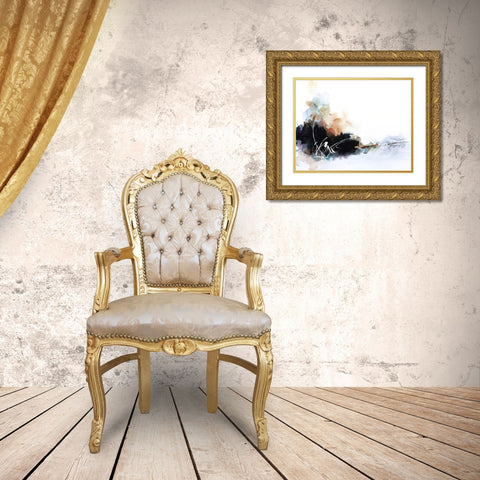 Flash of White Gold Ornate Wood Framed Art Print with Double Matting by Fox, Rebecca