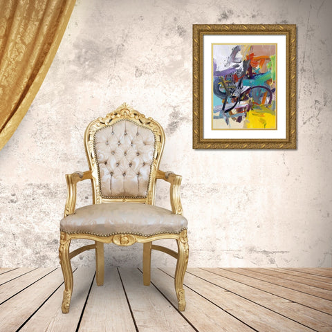 One Of These Days Gold Ornate Wood Framed Art Print with Double Matting by Fai, Fong