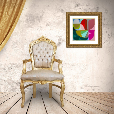 To the Green Just Beginning Gold Ornate Wood Framed Art Print with Double Matting by Griese, Marion