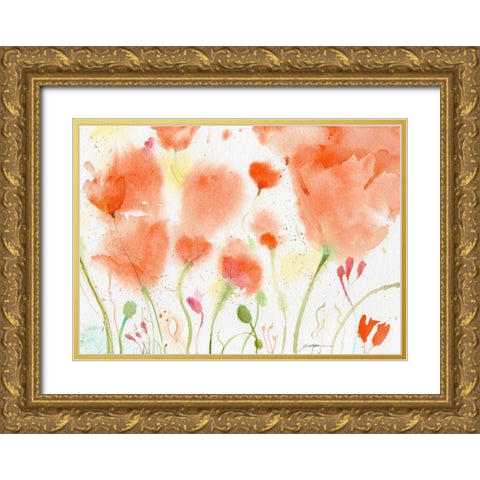 California Dreaming Gold Ornate Wood Framed Art Print with Double Matting by Golden, Sheila