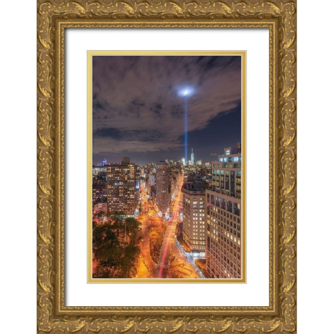 Rooftop Break Gold Ornate Wood Framed Art Print with Double Matting by Getty, Bruce