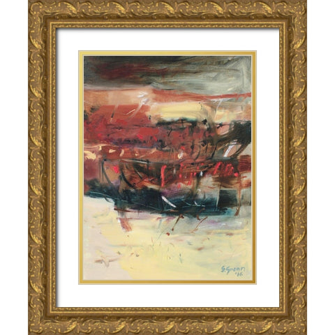 Voyage No. 2 Gold Ornate Wood Framed Art Print with Double Matting by Gocan, Simona