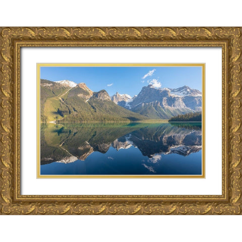 Glacial Majesty Gold Ornate Wood Framed Art Print with Double Matting by Gordon, Dave