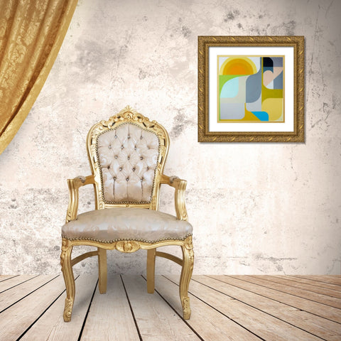 The Sun Does Shine Gold Ornate Wood Framed Art Print with Double Matting by Griese, Marion
