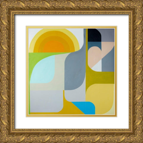 The Sun Does Shine Gold Ornate Wood Framed Art Print with Double Matting by Griese, Marion