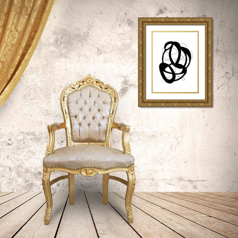 Continuum Gold Ornate Wood Framed Art Print with Double Matting by Greenberg, Ilana